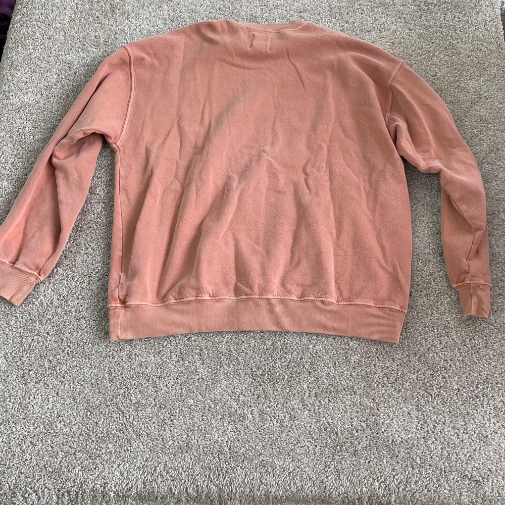 Billabong Sweatshirt Womens Medium Pink Fleece Pullover Ron Jon Skeleton Surf - Picture 4 of 8